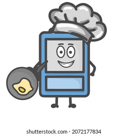 id card Character Flat Cartoon Vector Design Illustration