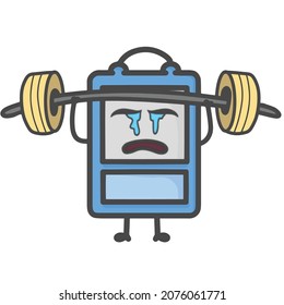 id card Character Flat Cartoon Vector Design Illustration