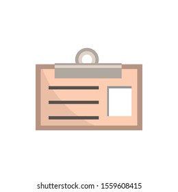 id card clip office work business equipment icon vector illustration