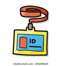 ID card color doodle