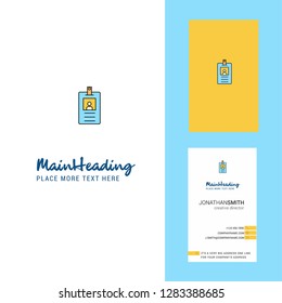Id card Creative Logo and business card. vertical Design Vector