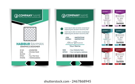 ID Card Design, ID Card Background