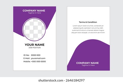 Diseño de tarjeta de identificación para Corporativa