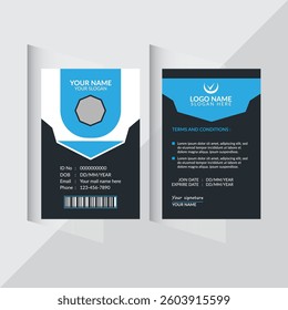 ID card design, creative design, corporate identity, Creative ID card design