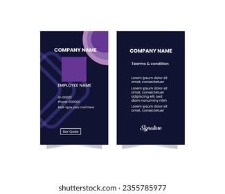 diseño de tarjeta de identificación, tarjeta de identidad, plantilla de tarjeta de identificación, tarjetas