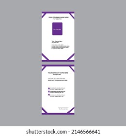 Id card design image free vector template.