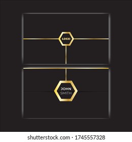 id card design with metal colour