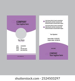 Id card design online template