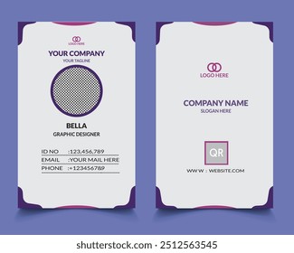 Diseño de tarjeta de identificación para la escuela
