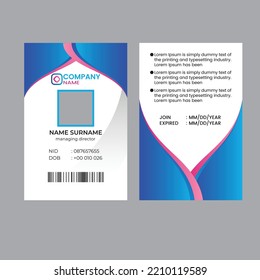 id card design id card template