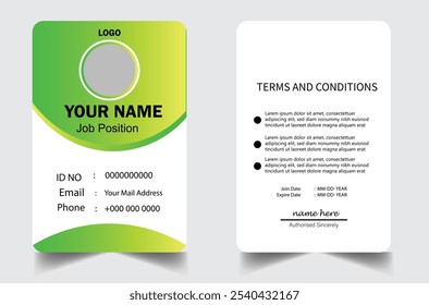 id card design template banner