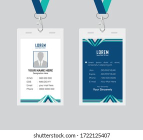 Id card design template ,clean and smooth ,eps 10.