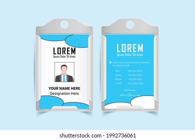 Id Card Design Template Corporate Office Stock Vector (Royalty Free ...