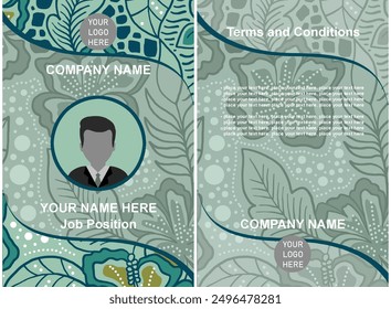 ID card design template. Corporate identity card design. Professional employee id card.