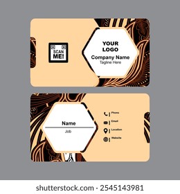 ID card design template. Corporate identity card design. Professional employee id card.