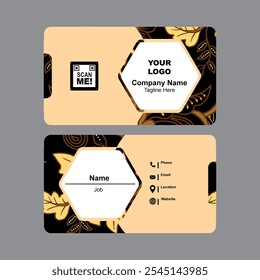 ID card design template. Corporate identity card design. Professional employee id card.