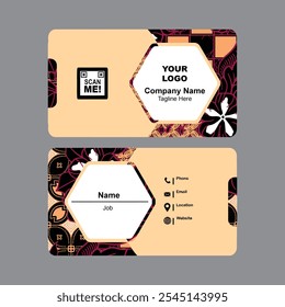 Designvorlage für Personalausweis. Corporate Identity Card Design. Personalausweis für professionelle Mitarbeiter