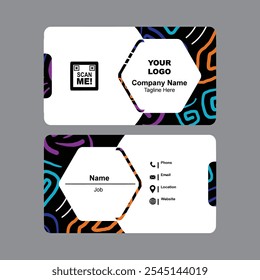 ID card design template. Corporate identity card design. Professional employee id card.