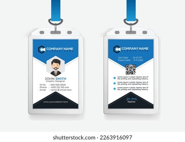 ID card design template, Employee ID Card Design Template, Education Id card design