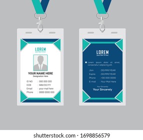 Creative Simple Id Card Design You Stock Vector (Royalty Free) 1155670630