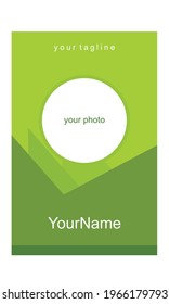 Id card design template, eps 10