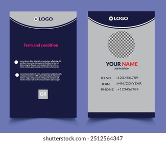 ID card design template free download