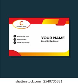 ID Card design template, ready to print.