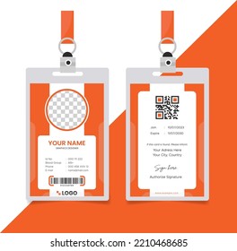 ID Card design template. Suitable for companies, corporates, offices and many other of business purposes.