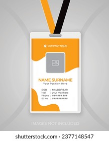 Plantilla de diseño de tarjeta de identificación para su empresa.