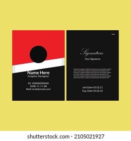 ID Card Design, Vector Design