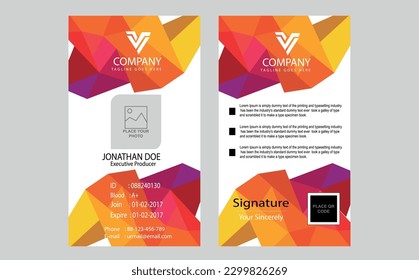diseño de tarjeta de identificación vector descarga libre, vector de diseño de tarjeta de identificación, vector de diseño de muestra de tarjeta de identificación