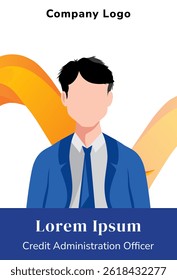 Id card design vector illustration company 