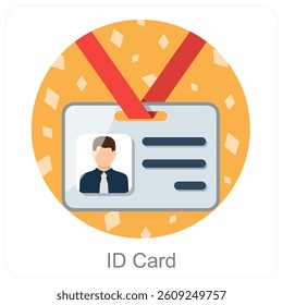 ID Card and document icon concept