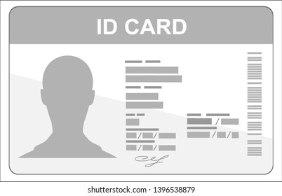 Dummy Pan Card Unique Identity Document Stock Vector (Royalty Free ...