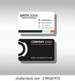ID Card. Flat design style.