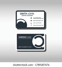 ID Card. Flat design style.