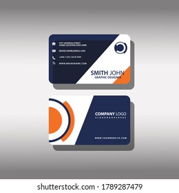 Tarjeta de identificación. Diseño plano.