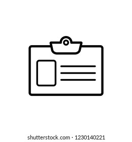 ID Card Icon.