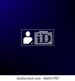 ID card icon