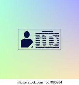 ID card icon