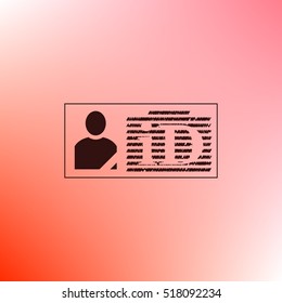 ID card icon