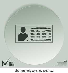 ID card icon