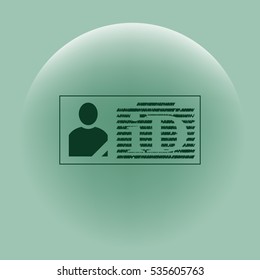ID card icon