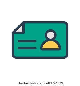 ID card icon
