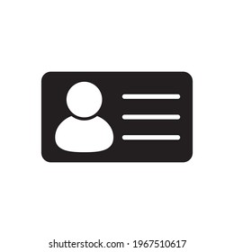 ID card icon for apps and web sites