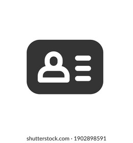 ID Card  icon for business website,apps, and many more