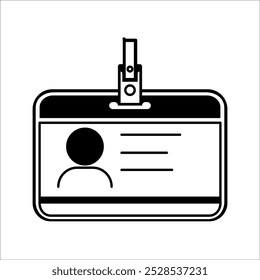 ID Card icon. Collection of identity document vector icons. Driver's license identification card icon symbol in flat style. Face ID and eye scan icon. Vector illustration.