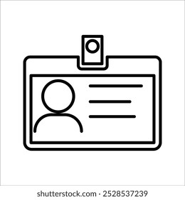 ID Card icon. Collection of identity document vector icons. Driver's license identification card icon symbol in flat style. Face ID and eye scan icon. Vector illustration.