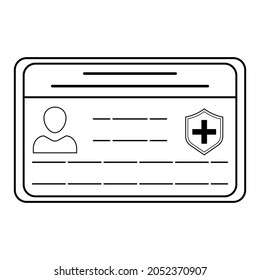 id card icon design, sign or symbol design
