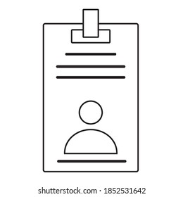 id card icon design template